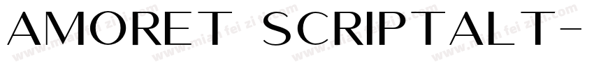 amoret scriptalt字体转换